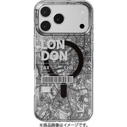 iPhone 17 Pro Max 対応 ケース MagSafe対応 クリア イラスト 地図柄 耐衝撃 Urban M ロンドン ME_IQGCSPTUM_LD