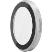 iPhone 17 対応 カメラ保護 フィルム 指紋・傷防止 カメラカバー ガラス レンズカバー Lenz シルバー ME_IQNSPCTLC_SV