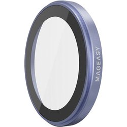 iPhone 17 対応 カメラ保護 フィルム 指紋・傷防止 カメラカバー ガラス レンズカバー Lenz スカイブルー ME_IQNSPCTLC_SB