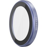 iPhone 17 対応 カメラ保護 フィルム 指紋・傷防止 カメラカバー ガラス レンズカバー Lenz スカイブルー ME_IQNSPCTLC_SB