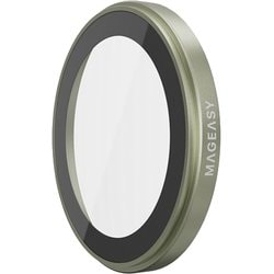 iPhone 17 対応 カメラ保護 フィルム 指紋・傷防止 カメラカバー ガラス レンズカバー Lenz セージ ME_IQNSPCTLC_SG