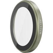 iPhone 17 対応 カメラ保護 フィルム 指紋・傷防止 カメラカバー ガラス レンズカバー Lenz セージ ME_IQNSPCTLC_SG