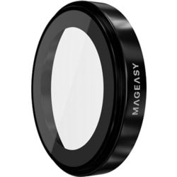 iPhone Air 対応 カメラ保護 フィルム 指紋・傷防止 カメラカバー 9H ガラス レンズカバー Lenz ブラック ME_IQASPCTLC_BK