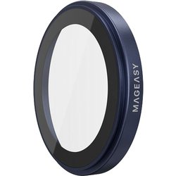 iPhone 17 Pro/17 Pro Max 対応 カメラ保護 フィルム 指紋・傷防止 カメラカバー ガラス レンズカバー Lenz ミッドナイト ME_IQUSPCTLC_MN