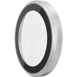 iPhone 17 Pro/17 Pro Max 対応 カメラ保護 フィルム 指紋・傷防止 カメラカバー ガラス レンズカバー Lenz ホワイト ME_IQUSPCTLC_WH