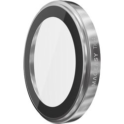 iPhone 17 Pro/17 Pro Max 対応 カメラ保護 フィルム 指紋・傷防止 カメラカバー ガラス レンズカバー Lenz T チタニウムホワイト ME_IQUSPCTLT_TW