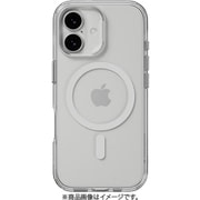 iPhone 17 対応 ケース クリア MagSafe対応 スタンド 耐衝撃 LenStand M シルバー SE_IQNCSPTLE_SV