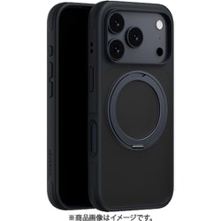 iPhone 17 Pro 対応 ケース クリア MagSafe対応 回転リングスタンド 耐衝撃 MagStand 360 M ミッドナイト ME_IQPCSPTM1_MN