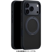 iPhone 17 Pro 対応 ケース クリア MagSafe対応 回転リングスタンド 耐衝撃 MagStand 360 M ミッドナイト ME_IQPCSPTM1_MN
