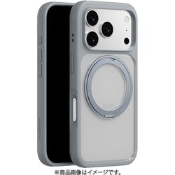 iPhone 17 Pro 対応 ケース クリア MagSafe対応 回転リングスタンド 耐衝撃 MagStand 360 M ミスト ME_IQPCSPTM1_MT