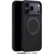 iPhone 17 Pro Max 対応 ケース クリア MagSafe対応 回転リングスタンド 耐衝撃 MagStand 360 M ミッドナイト ME_IQGCSPTM1_MN