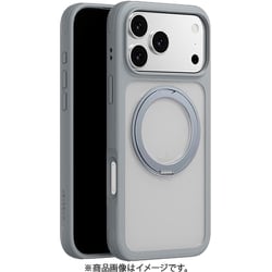 iPhone 17 Pro Max 対応 ケース クリア MagSafe対応 回転リングスタンド 耐衝撃 MagStand 360 M ミスト ME_IQGCSPTM1_MT