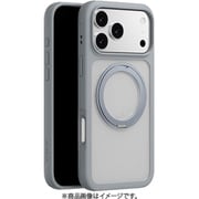 iPhone 17 Pro Max 対応 ケース クリア MagSafe対応 回転リングスタンド 耐衝撃 MagStand 360 M ミスト ME_IQGCSPTM1_MT