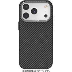 iPhone 17 Pro 対応 ケース MagSafe対応 カーボン調 耐衝撃 薄型 アラミド Aramid Dual ブラック RT_IQPCSKLAU_BK