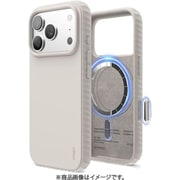 iPhone 17 Pro 対応 ケース MagSafe シリコン 耐衝撃 Magnetic Ridge Silicone Case ストーン EL_IQPCSSCRK_ST