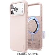 iPhone 17 Pro Max 対応 ケース MagSafe シリコン 耐衝撃 サラサラ Magnetic Ridge Silicone Case ライトピンク EL_IQGCSSCRK_PK