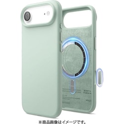 iPhone Air 対応 ケース MagSafe対応 シリコン 耐衝撃 指紋防止 MAGNETIC SILICONE CASE ミント EL_IQACSSCS5_MT