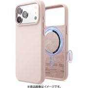 iPhone 17 Pro Max 対応 ケース MagSafe対応 シリコン 耐衝撃 MAGNETIC SILICONE CASE ライトピンク EL_IQGCSSCS5_PK