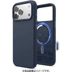 iPhone 17 Pro Max 対応 ケース MagSafe対応 シリコン 耐衝撃 MAGNETIC SILICONE CASE ジーンインディゴ EL_IQGCSSCS5_JI