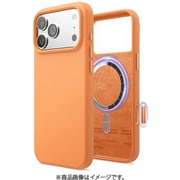 iPhone 17 Pro Max 対応 ケース MagSafe対応 シリコン 耐衝撃 MAGNETIC SILICONE CASE オレンジ EL_IQGCSSCS5_OR