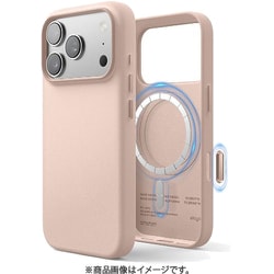 iPhone 17 Pro 対応 ケース MagSafe対応 耐衝撃 MAGNETIC LEATHER CASE ラブリーピンク EL_IQPCSPLL5_LP