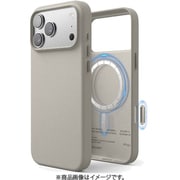 iPhone 17 Pro Max 対応 ケース MagSafe対応 耐衝撃 MAGNETIC LEATHER CASE ライトグレー EL_IQGCSPLL5_LG