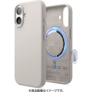 iPhone 17 対応 ケース MagSafe対応 シリコン 耐衝撃 指紋防止 サラサラ MAGNETIC SILICONE CASE ストーン EL_IQNCSSCS5_ST