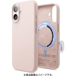 iPhone 17 対応 ケース MagSafe対応 シリコン 耐衝撃 指紋防止 サラサラ MAGNETIC SILICONE CASE ライトピンク EL_IQNCSSCS5_PK