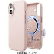 iPhone 17 対応 ケース MagSafe対応 シリコン 耐衝撃 指紋防止 サラサラ MAGNETIC SILICONE CASE ライトピンク EL_IQNCSSCS5_PK