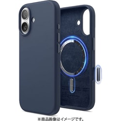 iPhone 17 対応 ケース MagSafe対応 シリコン 耐衝撃 指紋防止 サラサラ MAGNETIC SILICONE CASE ジーンインディゴ EL_IQNCSSCS5_JI