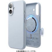 iPhone 17 対応 ケース MagSafe対応 シリコン 耐衝撃 指紋防止 サラサラ MAGNETIC SILICONE CASE ライトブルー EL_IQNCSSCS5_LB
