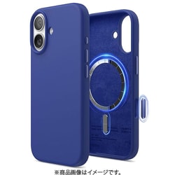 iPhone 17 対応 ケース MagSafe対応 シリコン 耐衝撃 指紋防止 サラサラ MAGNETIC SILICONE CASE コバルトブルー EL_IQNCSSCS5_CB