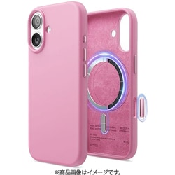 iPhone 17 対応 ケース MagSafe対応 シリコン 耐衝撃 指紋防止 サラサラ MAGNETIC SILICONE CASE ホットピンク EL_IQNCSSCS5_HP