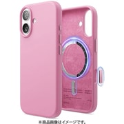 iPhone 17 対応 ケース MagSafe対応 シリコン 耐衝撃 指紋防止 サラサラ MAGNETIC SILICONE CASE ホットピンク EL_IQNCSSCS5_HP