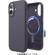 iPhone 17 対応 ケース MagSafe対応 シリコン 耐衝撃 指紋防止 サラサラ MAGNETIC SILICONE CASE ディープラベンダー EL_IQNCSSCS5_DL