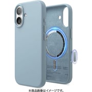 iPhone 17 対応 ケース MagSafe対応 シリコン 耐衝撃 指紋防止 サラサラ MAGNETIC SILICONE CASE スカイブルー EL_IQNCSSCS5_SB