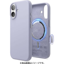 iPhone 17 対応 ケース MagSafe対応 シリコン 耐衝撃 指紋防止 サラサラ MAGNETIC SILICONE CASE パープル EL_IQNCSSCS5_PU