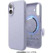 iPhone 17 対応 ケース MagSafe対応 シリコン 耐衝撃 指紋防止 サラサラ MAGNETIC SILICONE CASE パープル EL_IQNCSSCS5_PU