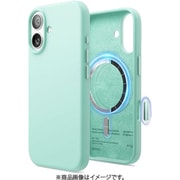iPhone 17 対応 ケース MagSafe対応 シリコン 耐衝撃 指紋防止 サラサラ MAGNETIC SILICONE CASE アクアスカイ EL_IQNCSSCS5_AS