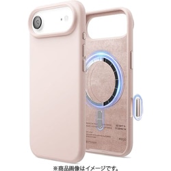 iPhone Air 対応 ケース MagSafe対応 シリコン 耐衝撃 指紋防止 MAGNETIC SILICONE CASE ライトピンク EL_IQACSSCS5_PK