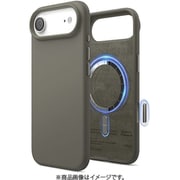 iPhone Air 対応 ケース MagSafe対応 シリコン 耐衝撃 指紋防止 MAGNETIC SILICONE CASE ミディアムグレー EL_IQACSSCS5_MG