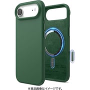 iPhone Air 対応 ケース MagSafe対応 シリコン 耐衝撃 指紋防止 MAGNETIC SILICONE CASE アルパイングリーン EL_IQACSSCS5_AG