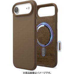 iPhone Air 対応 ケース MagSafe対応 シリコン 耐衝撃 指紋防止 MAGNETIC SILICONE CASE ブラウン EL_IQACSSCS5_BR
