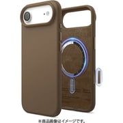 iPhone Air 対応 ケース MagSafe対応 シリコン 耐衝撃 指紋防止 MAGNETIC SILICONE CASE ブラウン EL_IQACSSCS5_BR