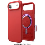 iPhone Air 対応 ケース MagSafe対応 シリコン 耐衝撃 指紋防止 MAGNETIC SILICONE CASE レッド EL_IQACSSCS5_RD