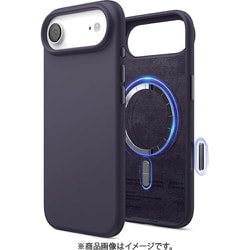 iPhone Air 対応 ケース MagSafe対応 シリコン 耐衝撃 指紋防止 MAGNETIC SILICONE CASE ディープパープル EL_IQACSSCS5_DP