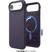 iPhone Air 対応 ケース MagSafe対応 シリコン 耐衝撃 指紋防止 MAGNETIC SILICONE CASE ディープパープル EL_IQACSSCS5_DP