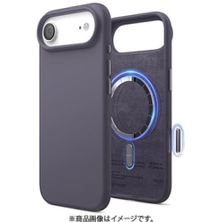 iPhone Air 対応 ケース MagSafe対応 シリコン 耐衝撃 指紋防止 MAGNETIC SILICONE CASE ディープラベンダー EL_IQACSSCS5_DL