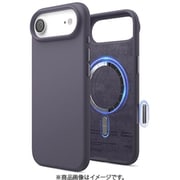 iPhone Air 対応 ケース MagSafe対応 シリコン 耐衝撃 指紋防止 MAGNETIC SILICONE CASE ディープラベンダー EL_IQACSSCS5_DL