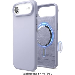 iPhone Air 対応 ケース MagSafe対応 シリコン 耐衝撃 指紋防止 MAGNETIC SILICONE CASE パープル EL_IQACSSCS5_PU